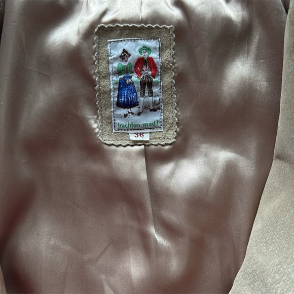 Trachten-mad’l Authentic Suede & Linen Jacket | Size L | Made in 🇩🇪 | Paid 500 - Picture 7 of 16